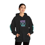 Gaming Mode Hoodie — "Gaming Mode" Graphic Pullover with Sleeve "Game On" Text
