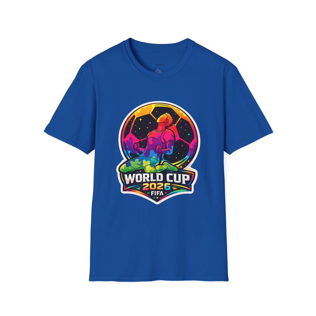 Soccer T‑Shirt — Colorful Retro Player Graphic