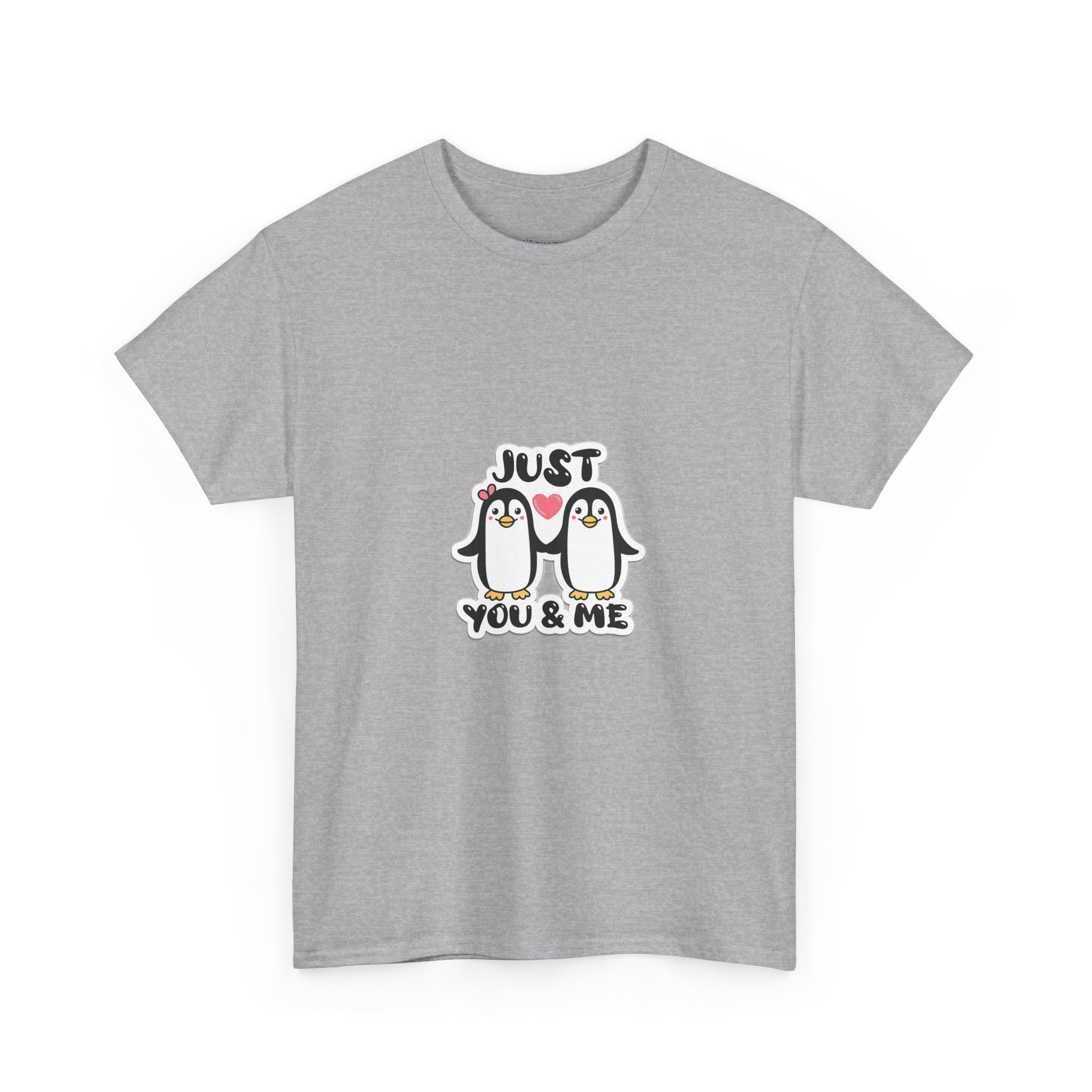 Just You & Me Penguin Tee — Cute Couples Graphic T-Shirt