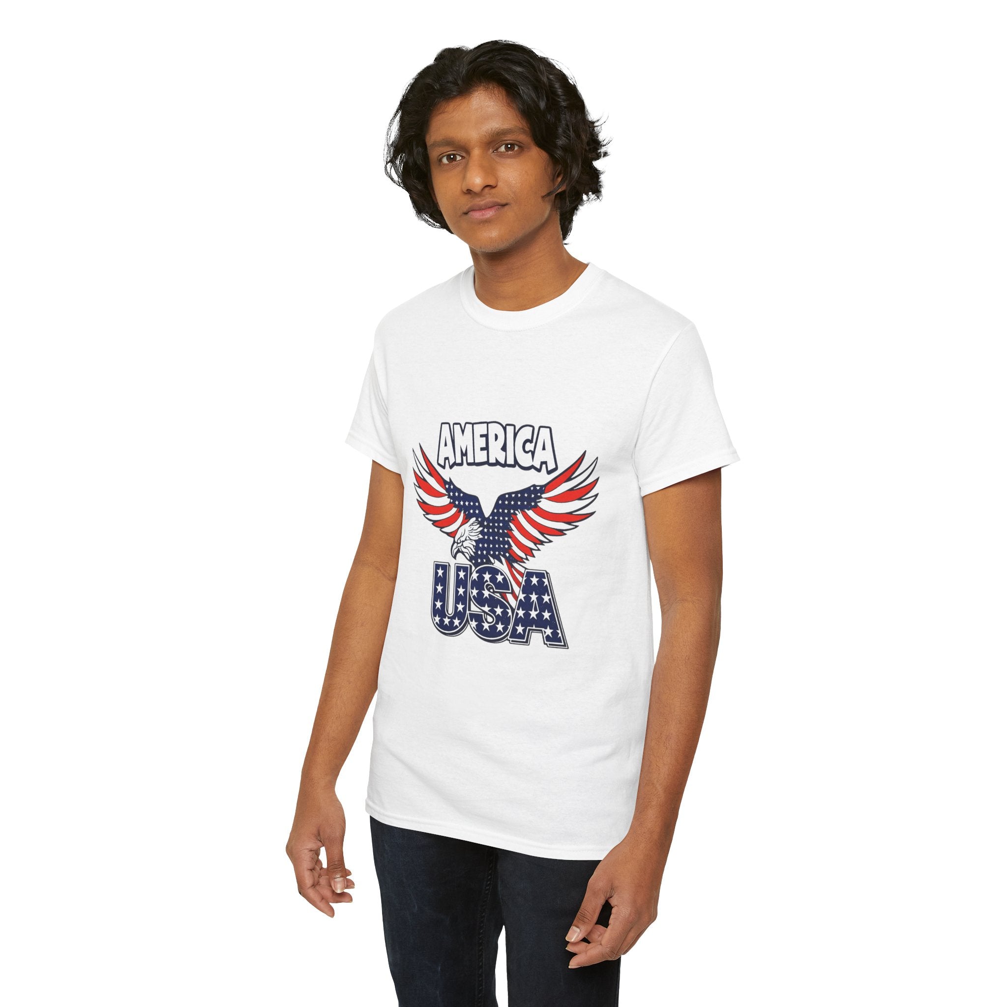 USA Eagle T-Shirt – America Patriotic Graphic Tee for 4th of July