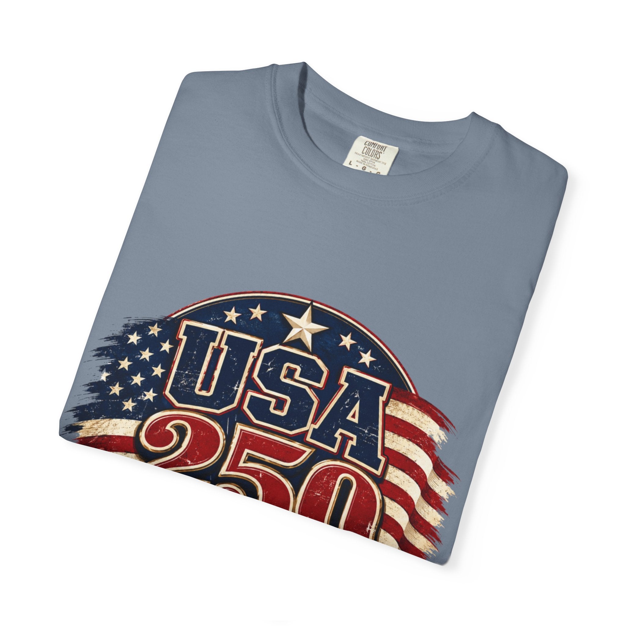 USA 250 T-Shirt — Patriotic "Serving Liberty Since 1776" Anniversary Tee