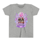 Girls' 5th Birthday Tee - 'Happy Birthday' Glitter Stars Design