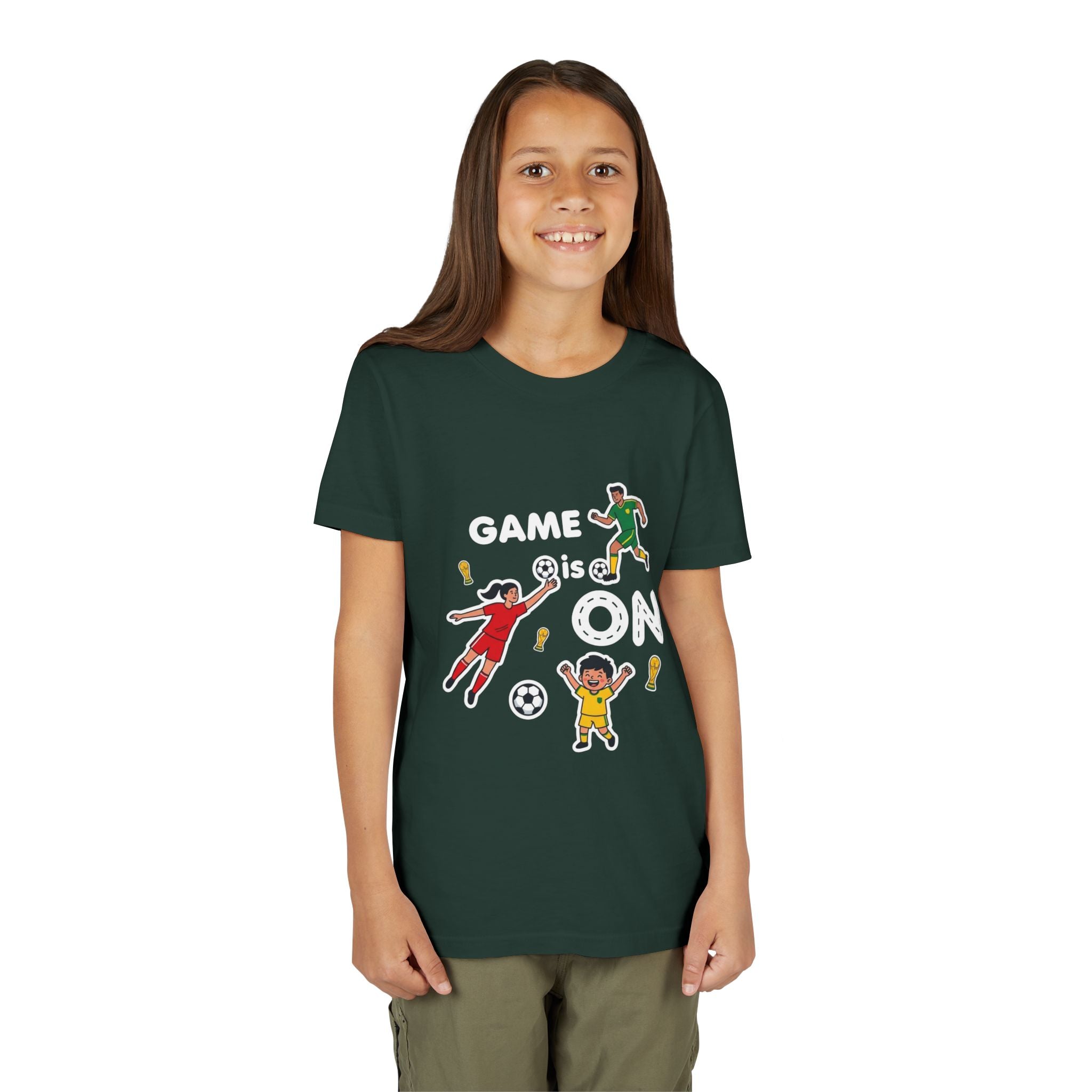 Kids Soccer Players T-Shirt 2026— Youth Football Team Tee