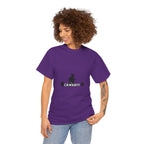 CrossFit Weightlifter T-Shirt — Barbell Silhouette Gym Tee