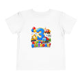Toddler Birthday Tee — "3" Race Car Happy Birthday Shirt