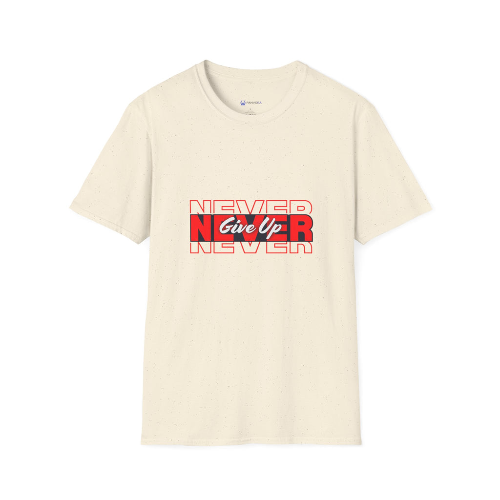 Never Give Up T-Shirt — Motivational Graphic Tee