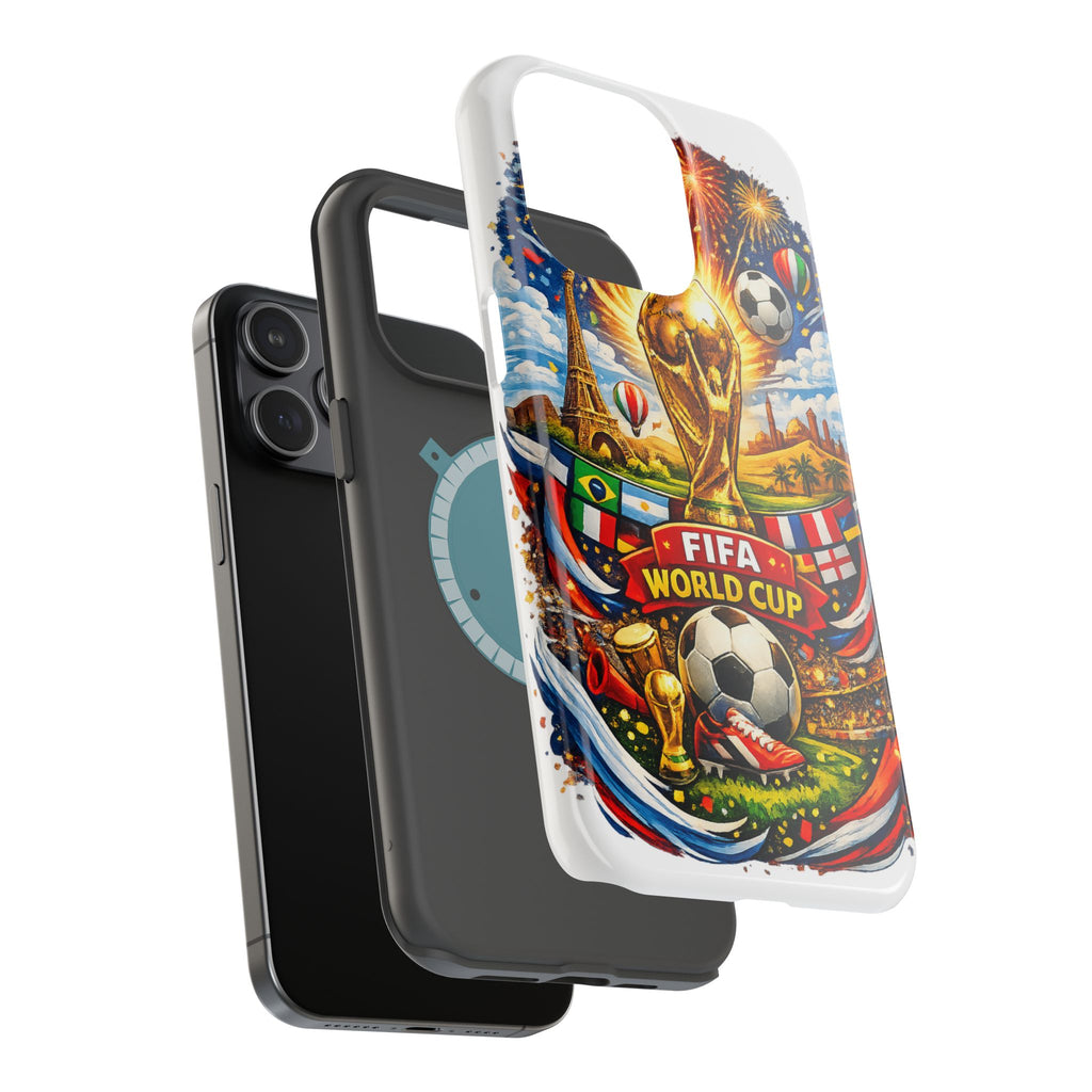 Soccer Magnetic Impact-Resistant Phone Case — FIFA Trophy Design