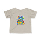 Toddler 2nd Birthday Tee – Colorful Balloon & Race Car "Happy Birthday" Shirt