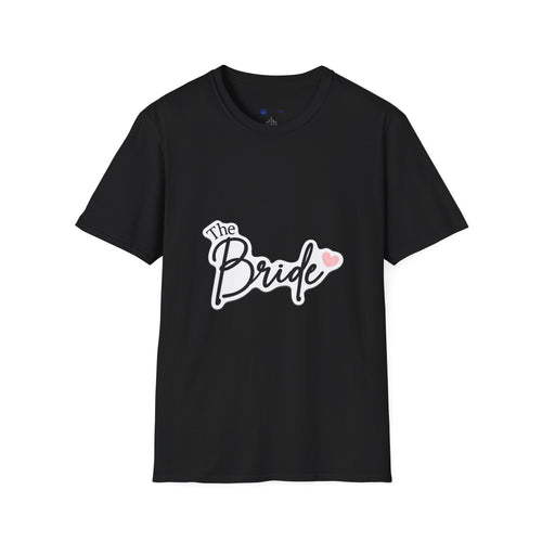 Bride T-Shirt — "The Bride" Bachelorette Tee with Heart