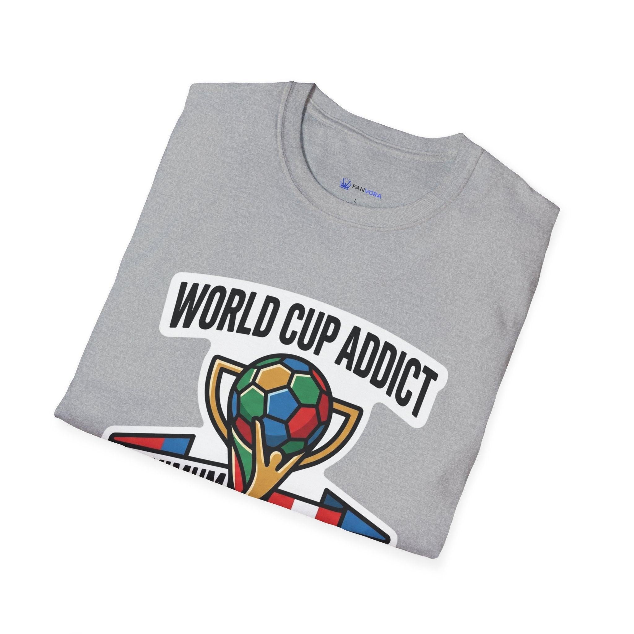 Unisex - World Cup Addict T-Shirt - "Maximum Fan Mode Activated" 2026 USA Mexico Canada Soccer Tee.
