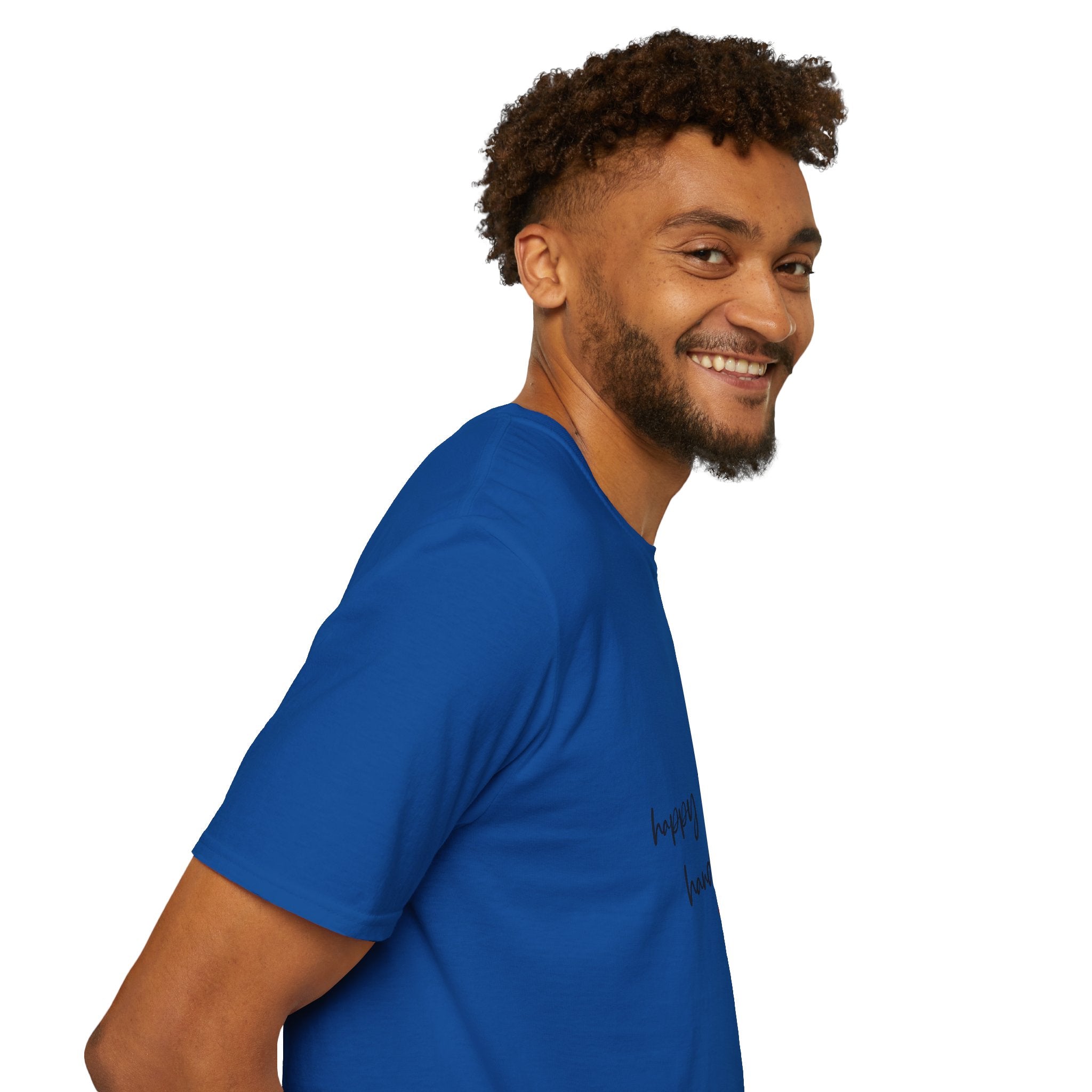 Happy Birthday Handsome T‑Shirt — Casual Birthday Tee with Script & Heart