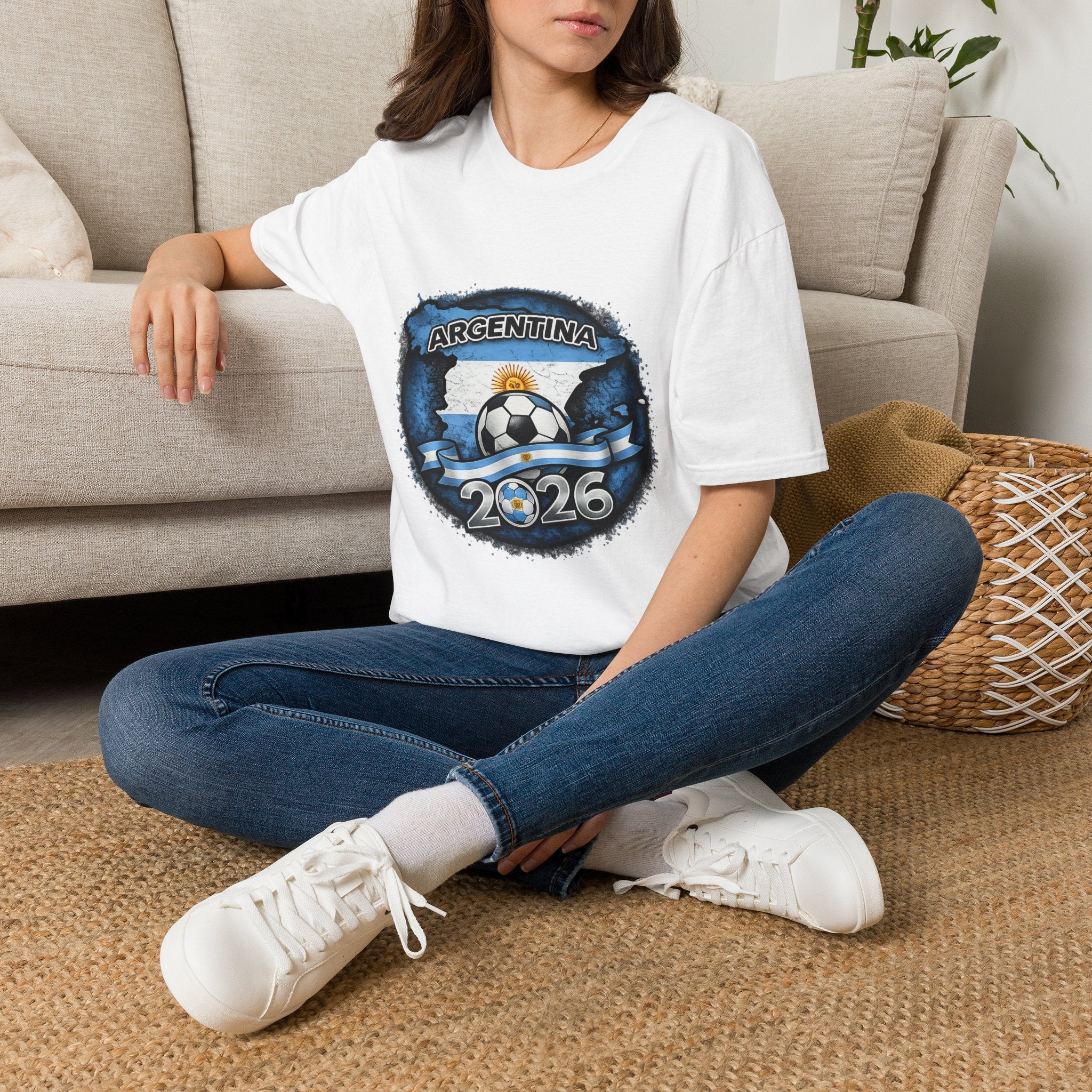 Argentina Soccer T‑Shirt 2026 — Fan Jersey
