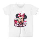 Minnie Mouse Happy 5th Birthday Youth Tee