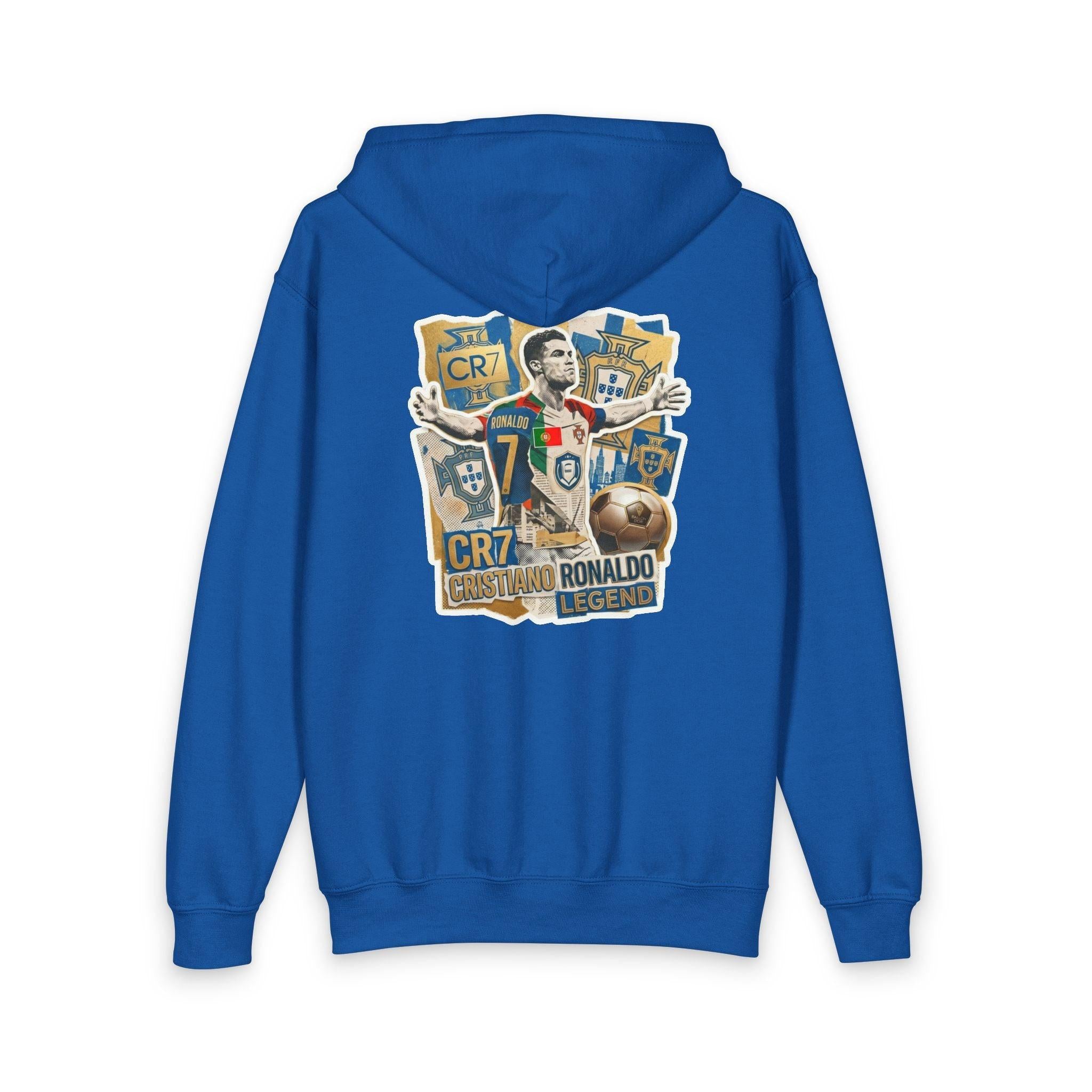 Youth CR7 Fan Inspired Collage Zipped Hoodie - World Cup 2026.