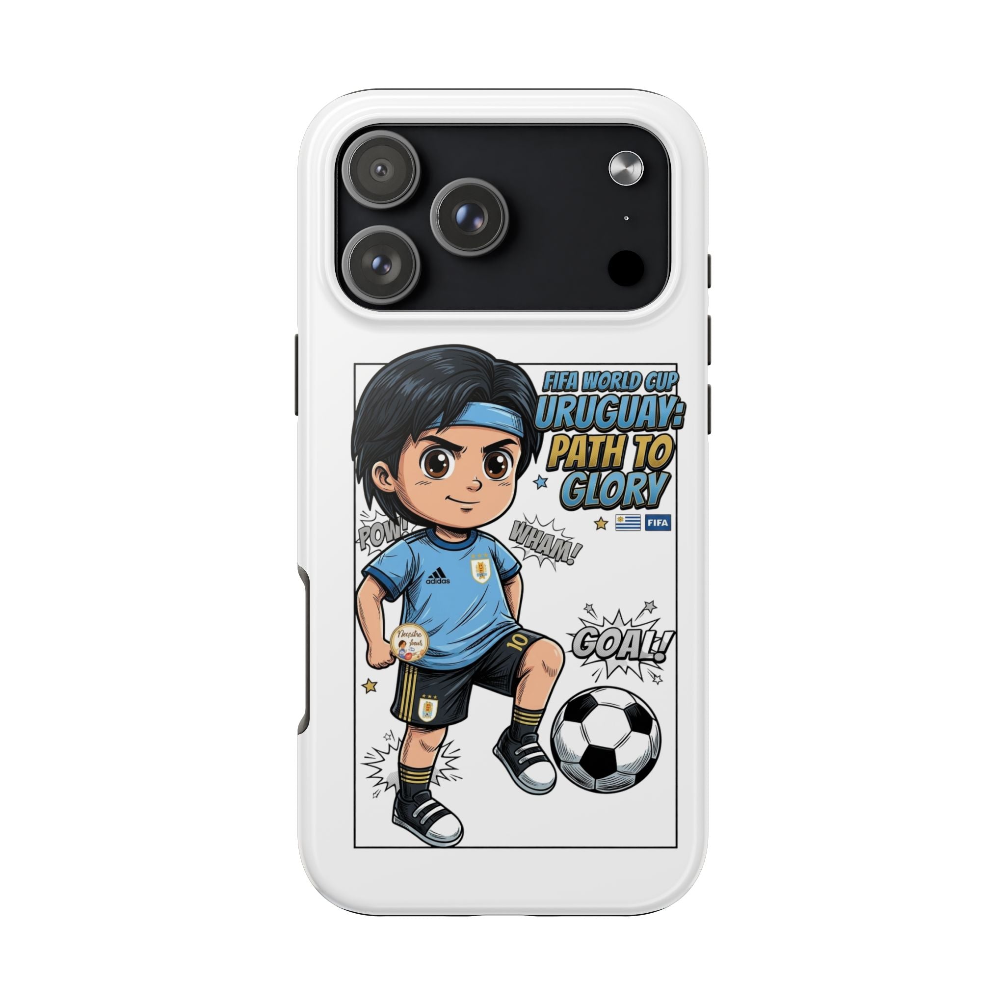 Uruguay Soccer Phone Case — Path to Glory "Goal!" Design