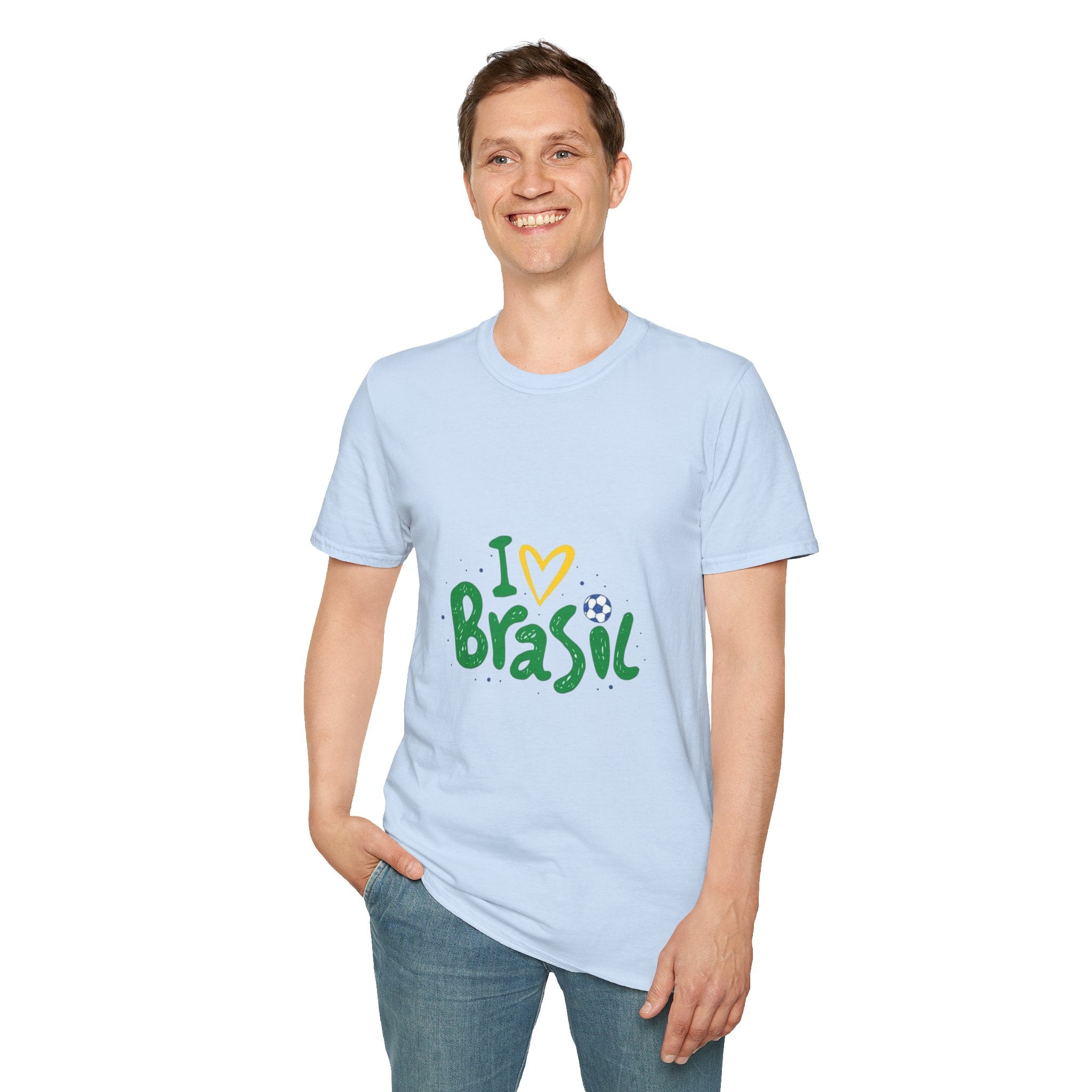 Brazil Soccer T-Shirt — I  Brazil Football Fan Tee
