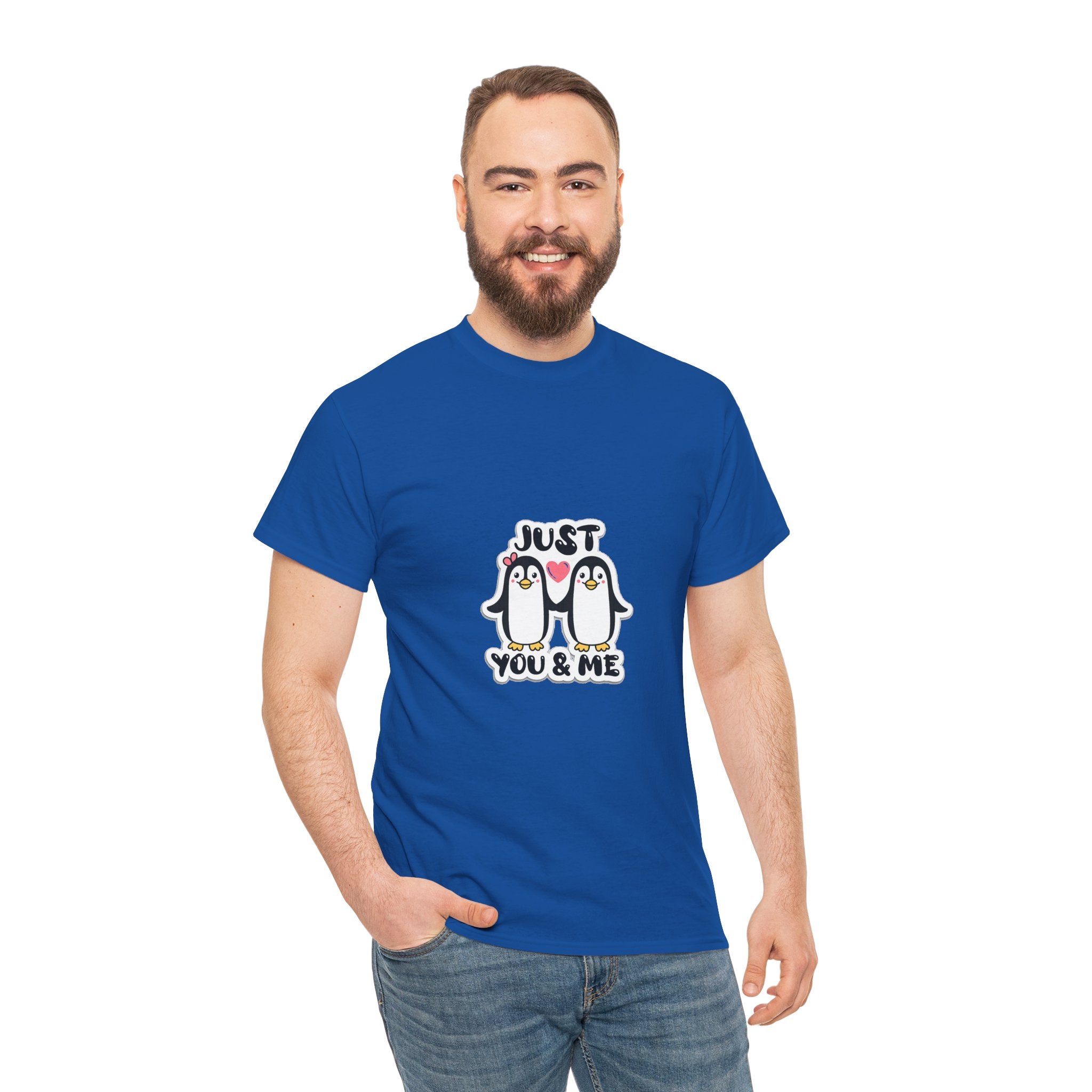 Just You & Me Penguin Tee — Cute Couples Graphic T-Shirt