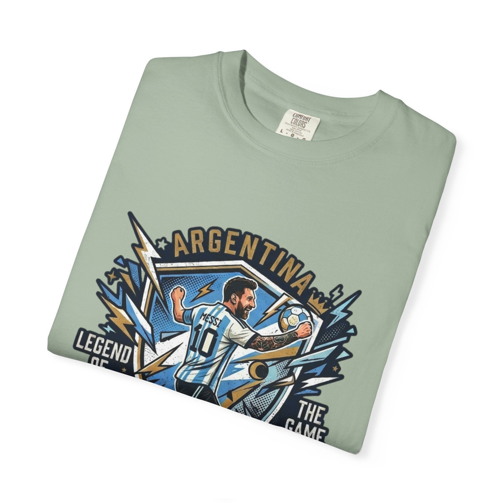 Messi "The GOAT" Soccer T-Shirt - Argentina Fan Version