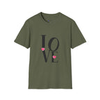 LOVE Heart Graphic T-Shirt — Romantic Valentine's Day Tee