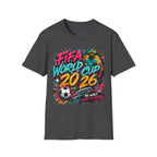 Soccer 2026 T-Shirt —  Bright color splash Graphic Tee.