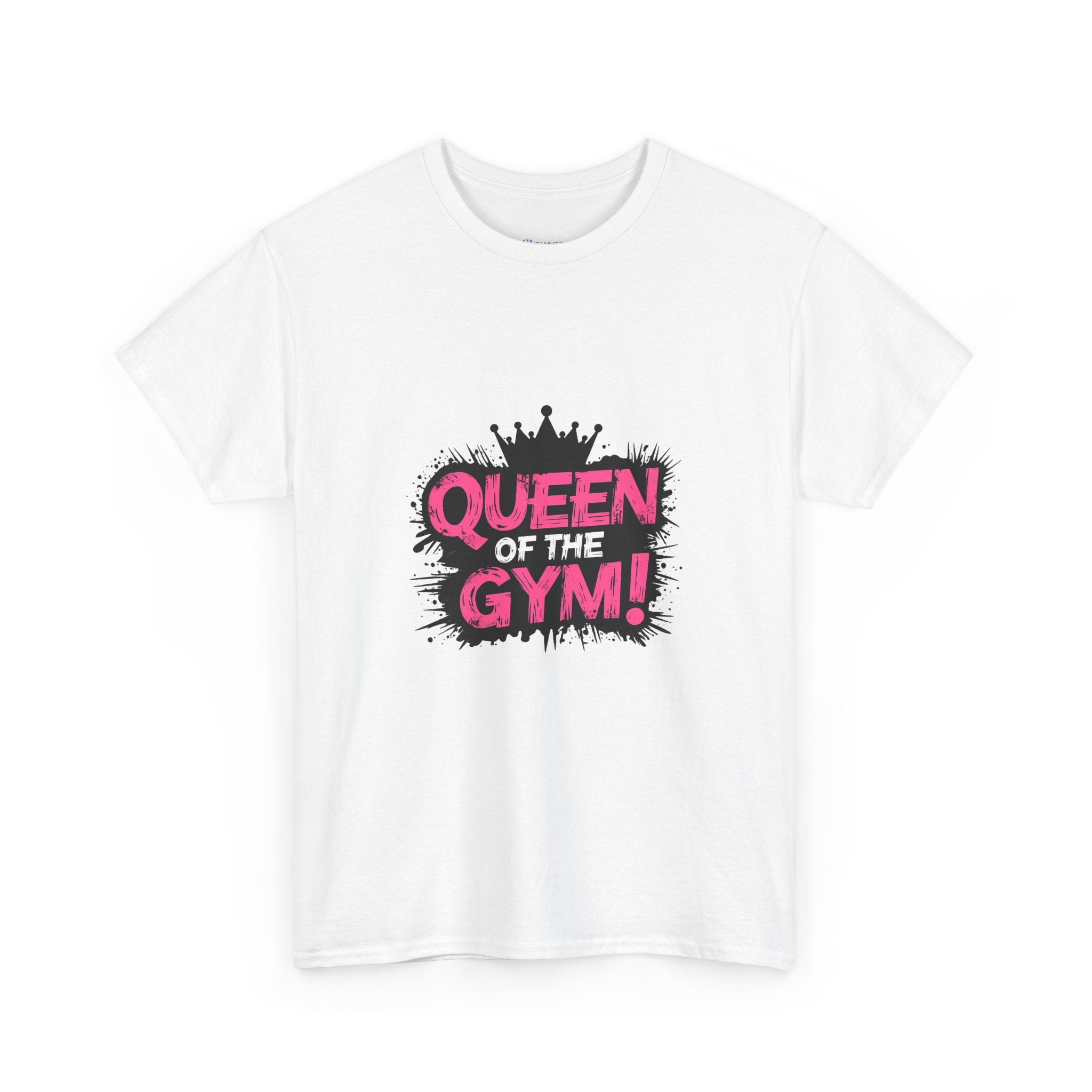 Queen of the Gym T-Shirt — Pink Crown Fitness Tee