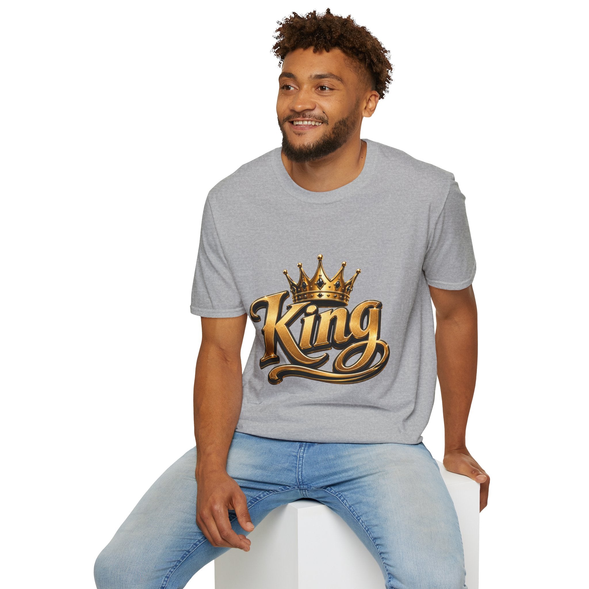 King Crown T-Shirt — Gold Regal Graphic Tee