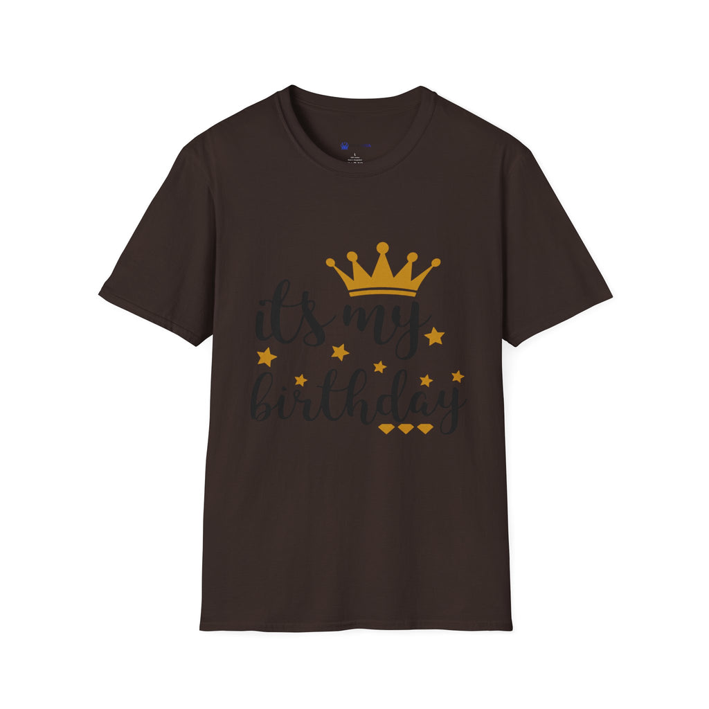 Birthday Tee — “It's My Birthday” Crown Graphic T-Shirt
