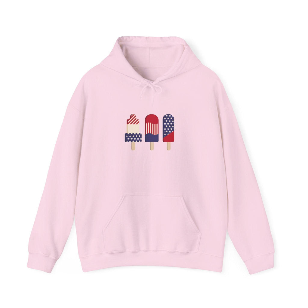 American Patriot Graphic Hoodie — Patriotic Fourth of July Sweatshirt.