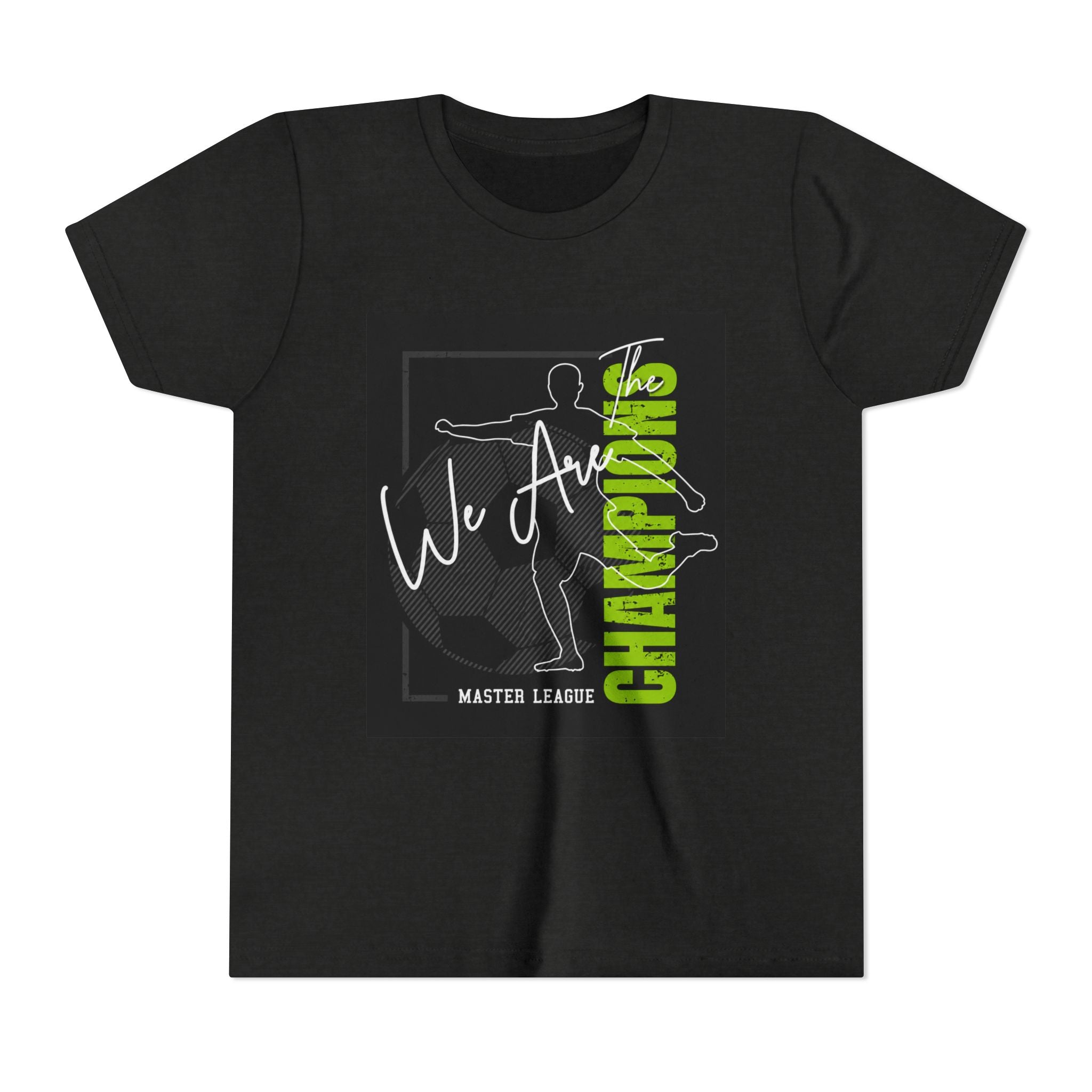 Youth Tee — "We Are Champions" Soccer Champion Graphic Shirt