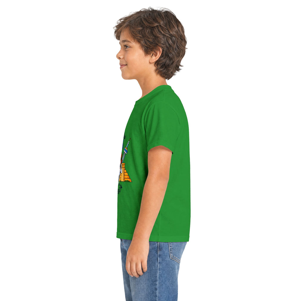 Kids Tee -  America Soccer Mascot & Landmarks