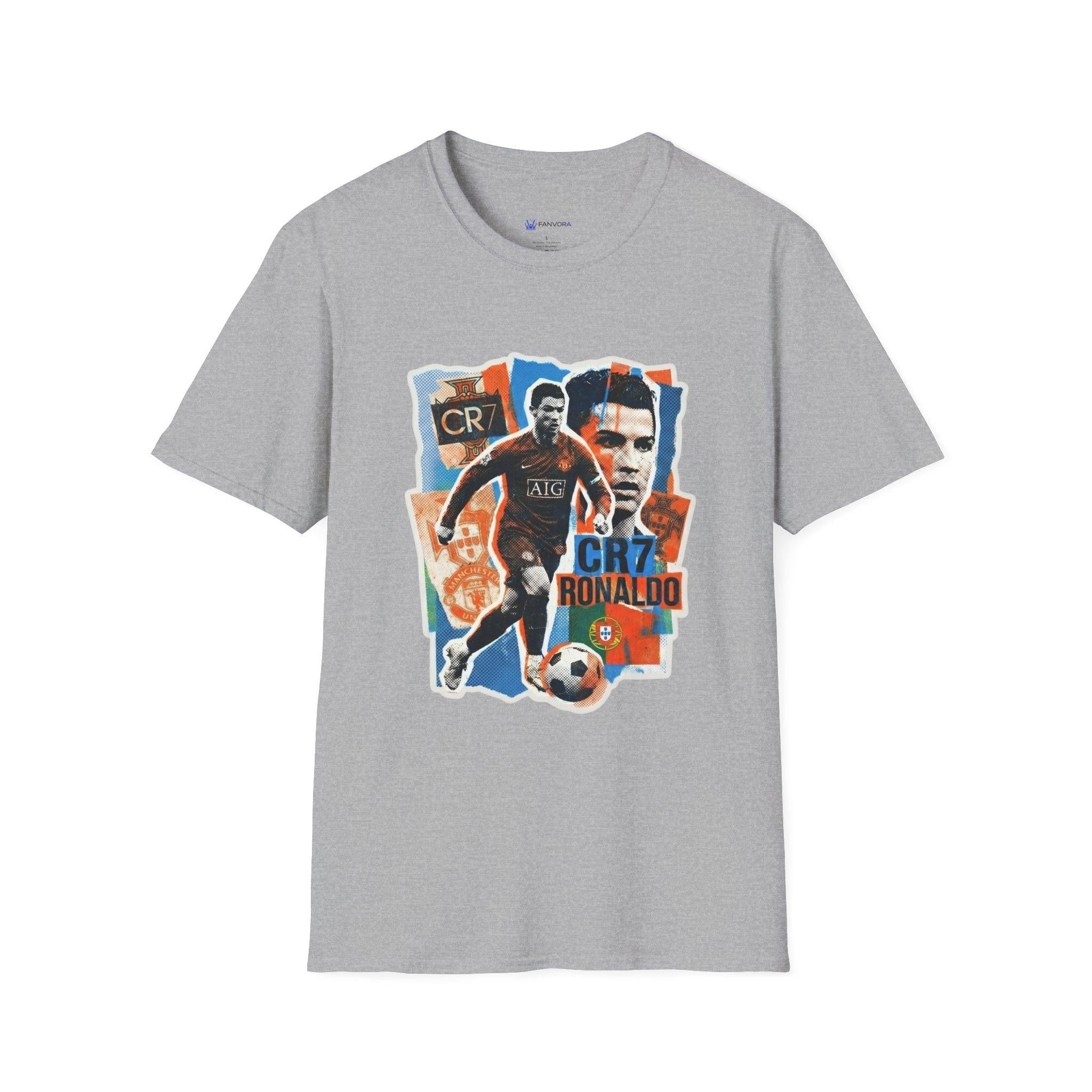 CR7 Soccer Graphic T-Shirt — Vintage Collage World Cup 2026 Fan Inspired.