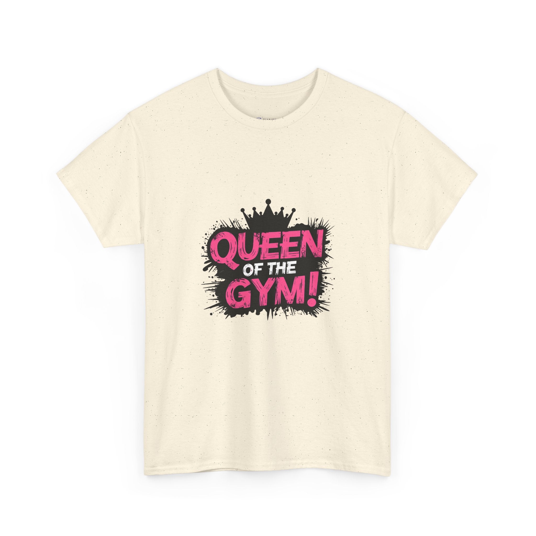 Queen of the Gym T-Shirt — Pink Crown Fitness Tee
