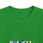 Kids Tee — Cute Blue "Birthday Boy" Bubble Letter Shirt