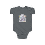 Baby Bodysuit - "Happy 1st Birthday Grandma & Grandpa" Cute Unicorn Keepsake