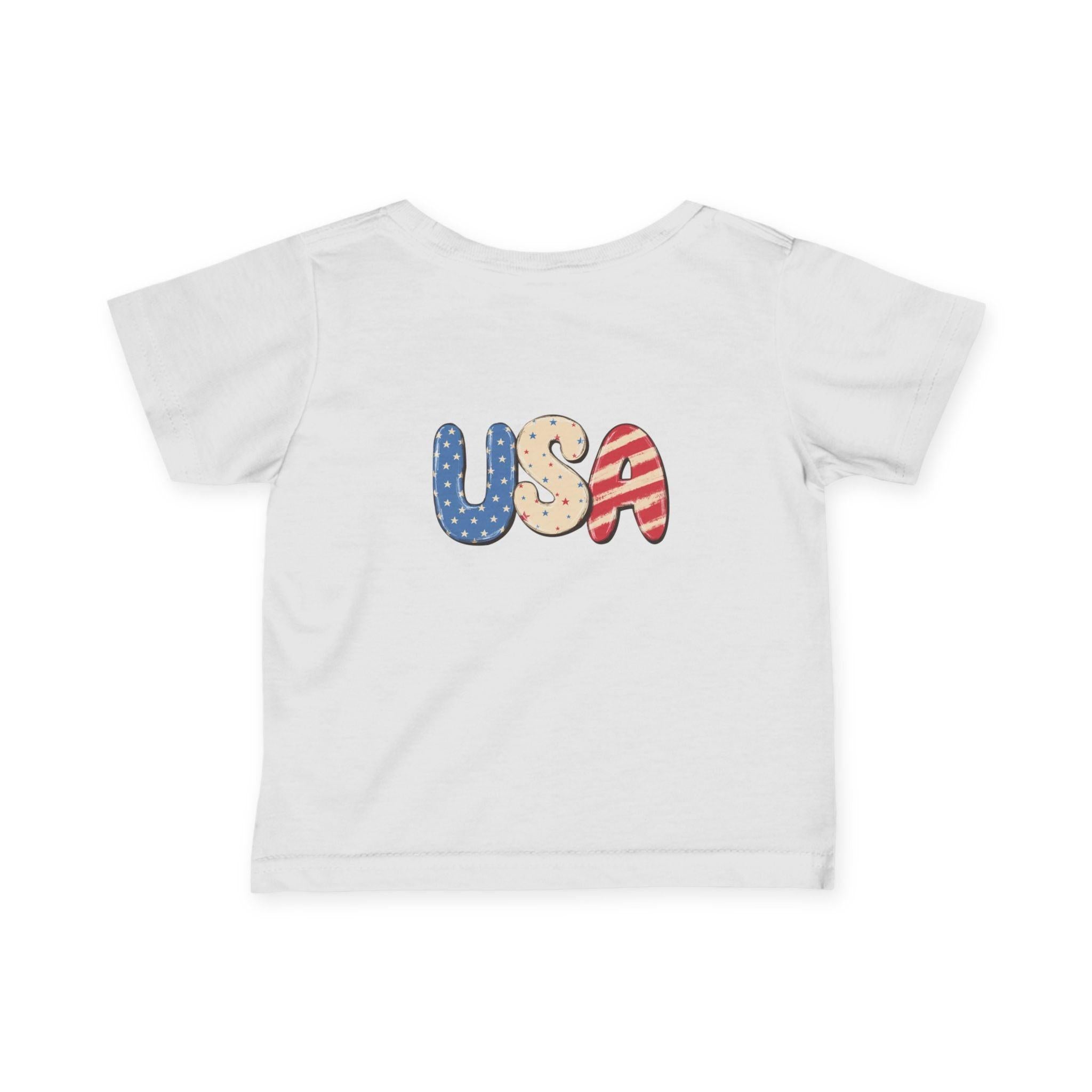 Infant 4th of July Tee — Cute USA Baby Patriotic Shirt.