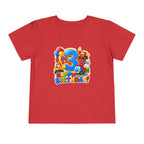 Toddler Birthday Tee — "3" Race Car Happy Birthday Shirt