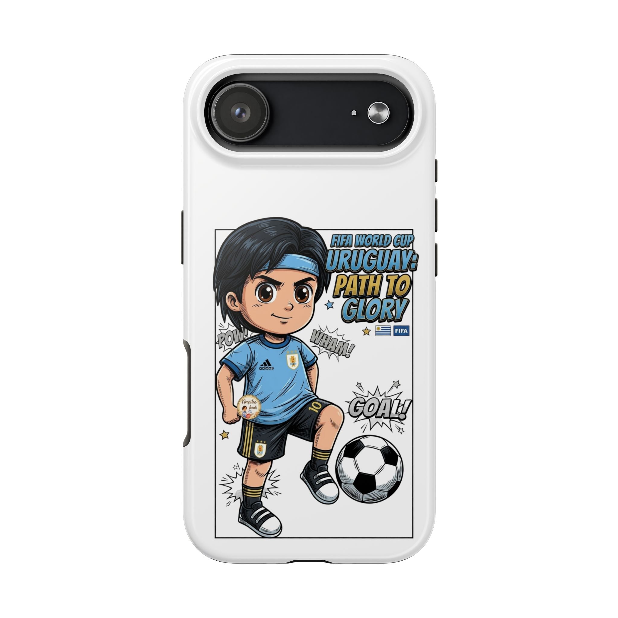 Uruguay Soccer Phone Case — Path to Glory "Goal!" Design