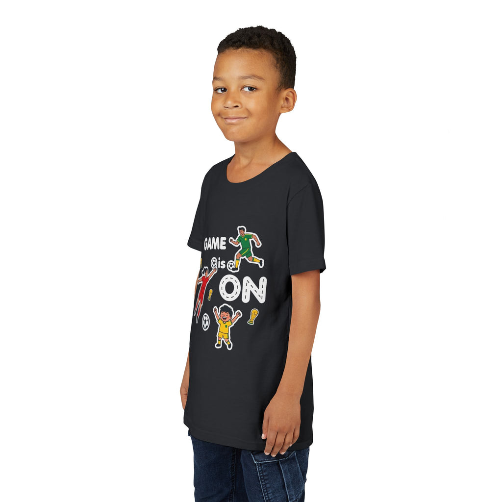 Kids Soccer Players T-Shirt 2026— Youth Football Team Tee