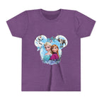 Girls' Frozen Princesses Youth Tee – Elsa & Anna Winter Friends Shirt