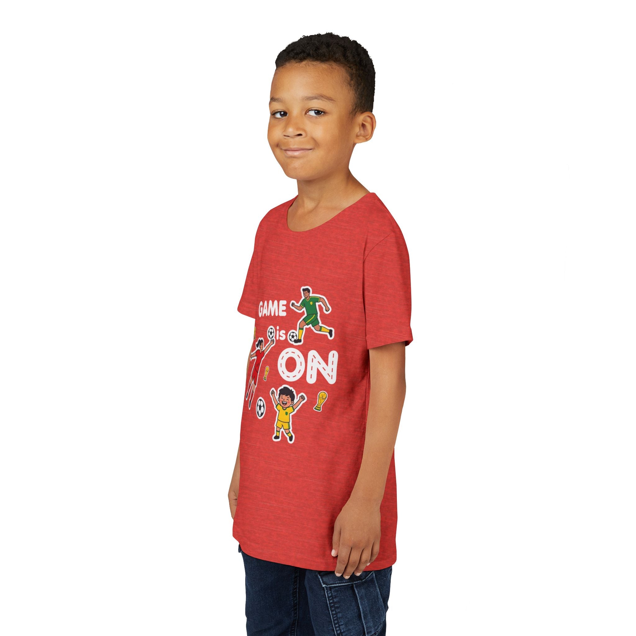 Kids Soccer Players T-Shirt 2026— Youth Football Team Tee