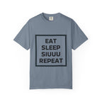 Unisex CR7 Fans Siuuu T-Shirt — Eat Sleep Siuuu Repeat Graphic Tee.