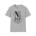 Never Give Up Soccer T‑Shirt — FIFA  2026 Support Tee