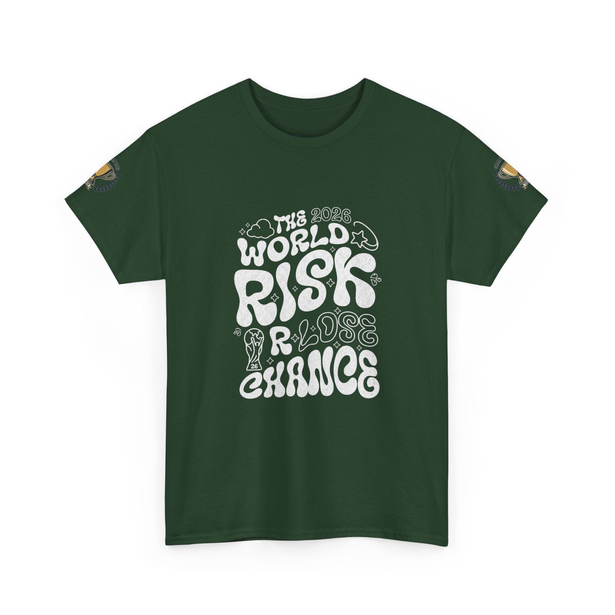 T‑Shirt — "The World Risks A Little Chance" Retro Graphic Tee