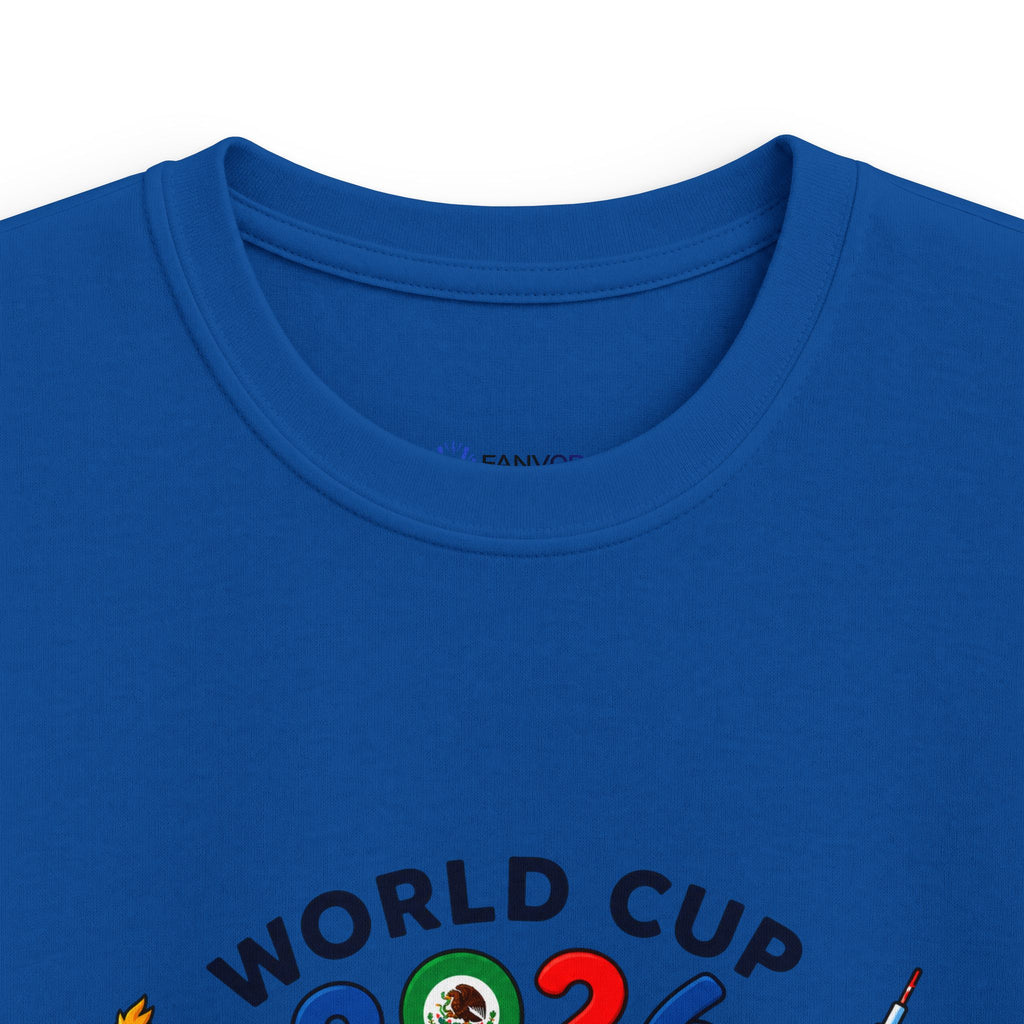 Kids Tee -  America Soccer Mascot & Landmarks