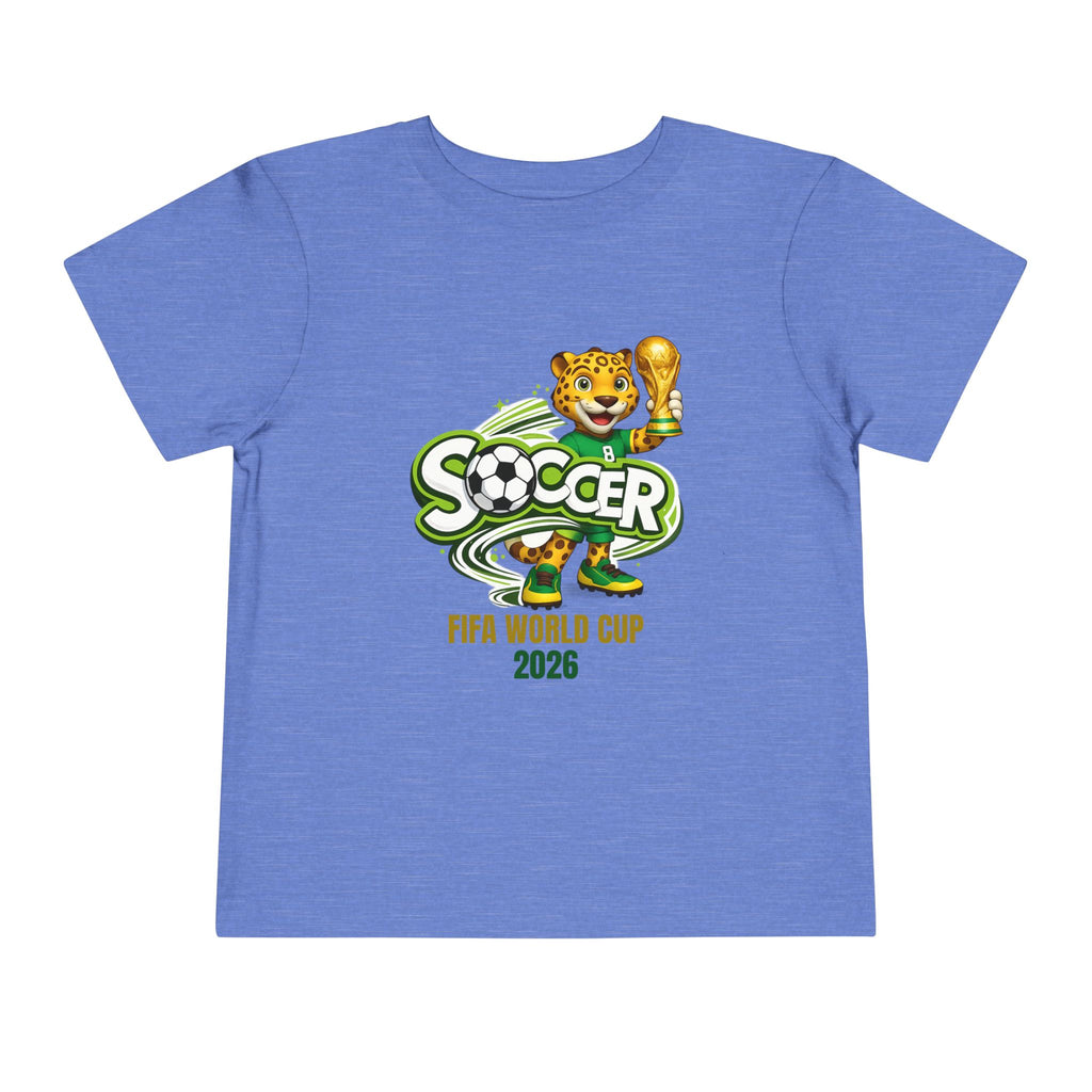 Soccer cup 2026 Toddler Soccer Tee — Cute Tiger Mascot Trophy Design