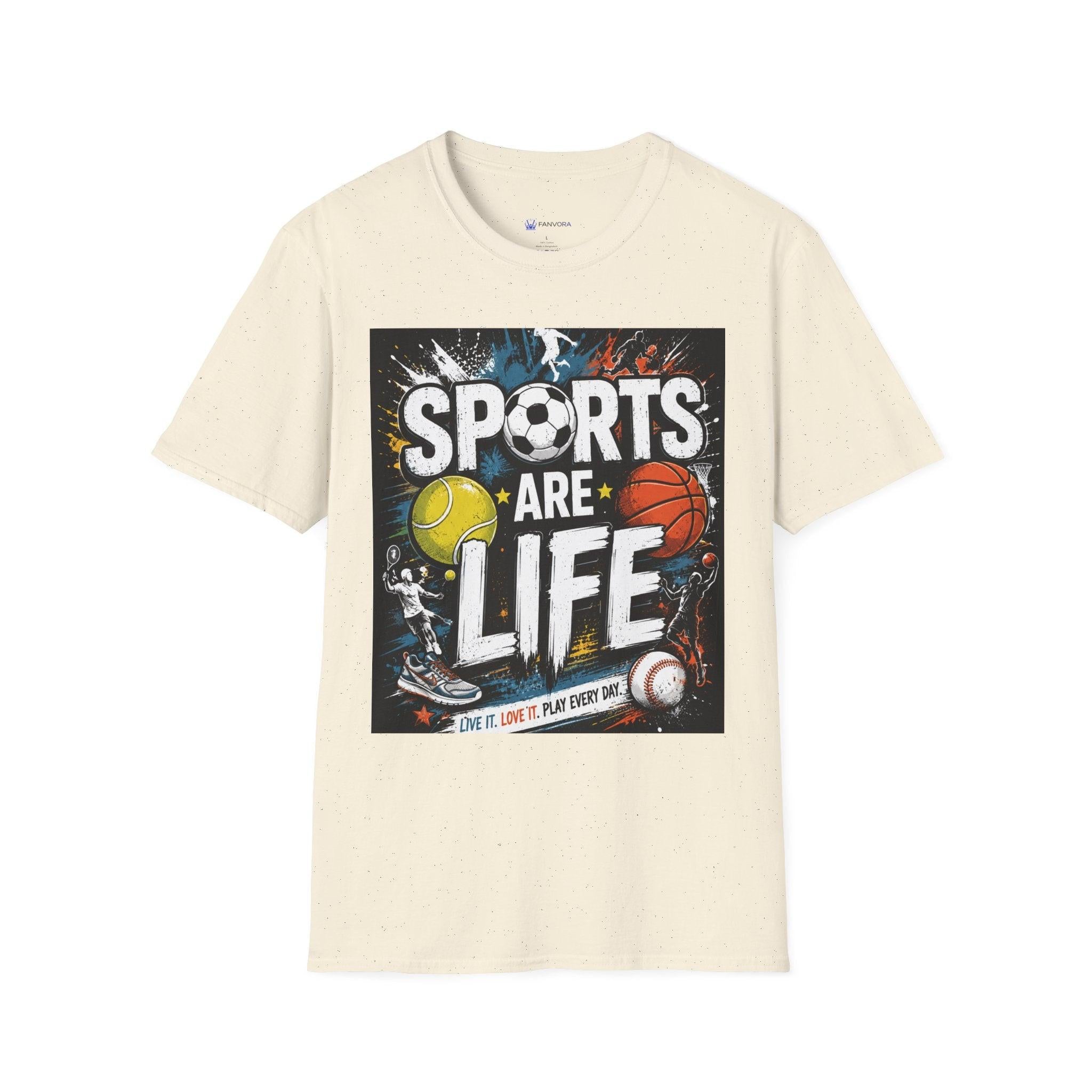 Sports Are Life T‑Shirt — Multi‑Sport Athletic Graphic Tee black sports.