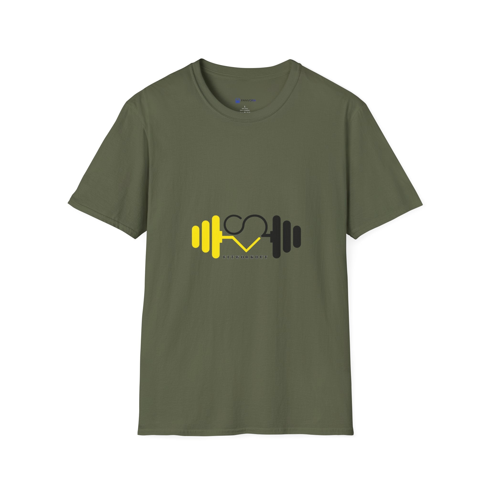 Weightlifting Heart Barbell T-Shirt — Fitness Gym Crusher Tee