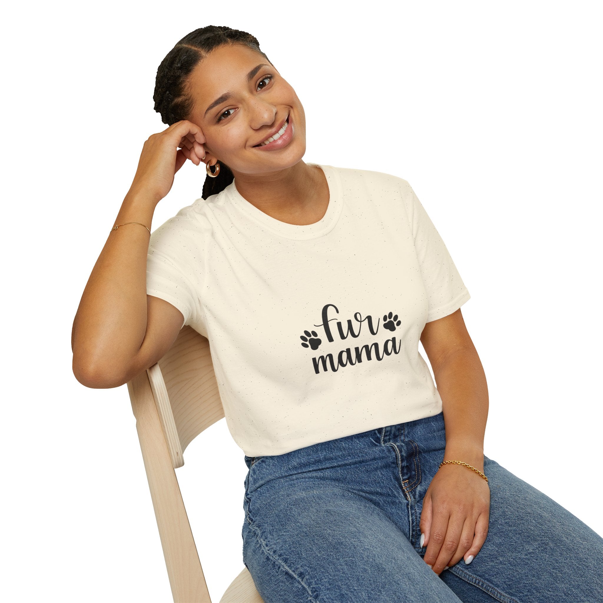 Fur Mama T-Shirt — Cute Paw Print Pet Mom Tee