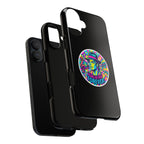 Matte Black iPhone Tough Cases 12 to 17 Pro Max  — "King of Pop Forever" Retro Pop Art Phone Case