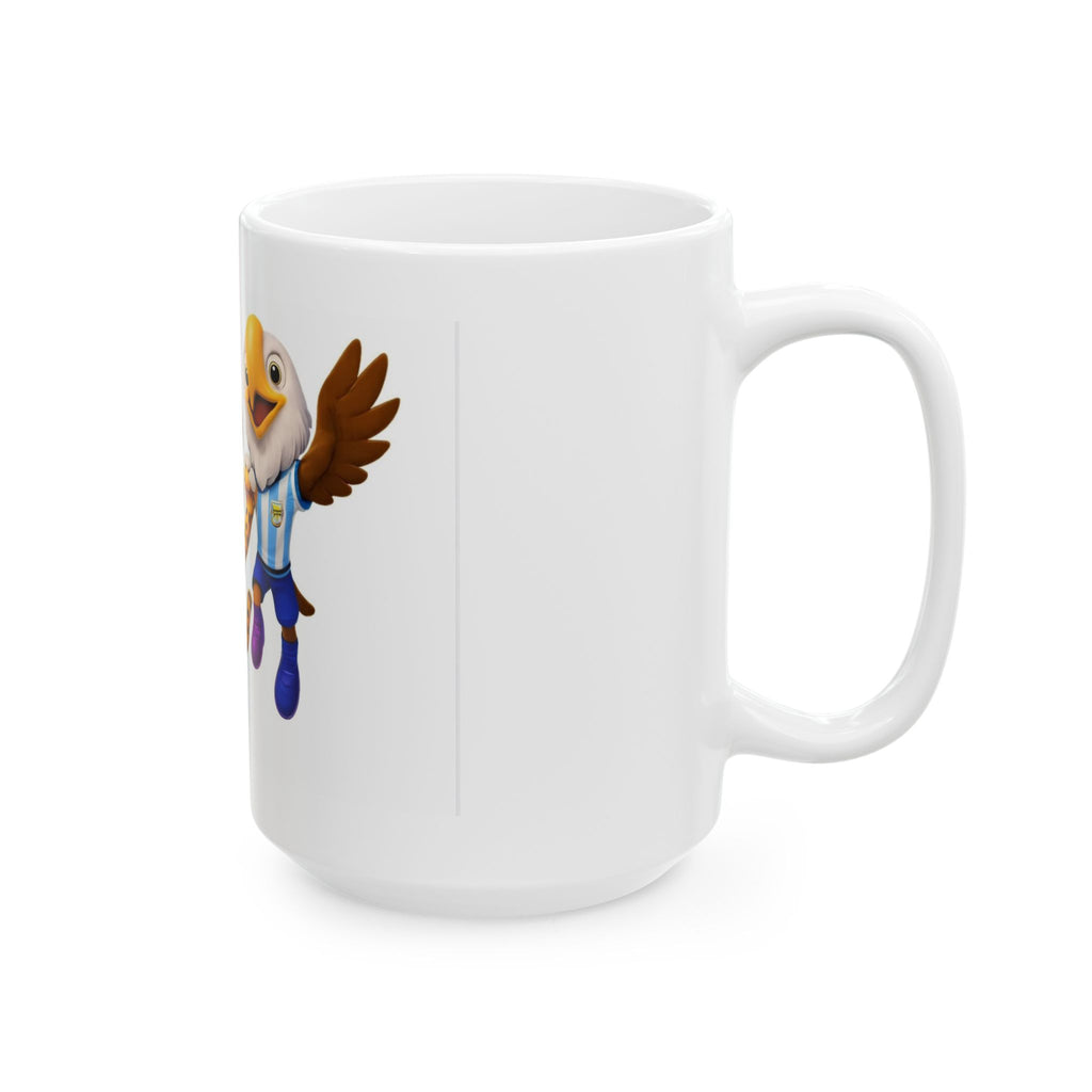 Soccer Mascot Ceramic Mug — Cute Animal Team Coffee Cup (11oz & 15oz)